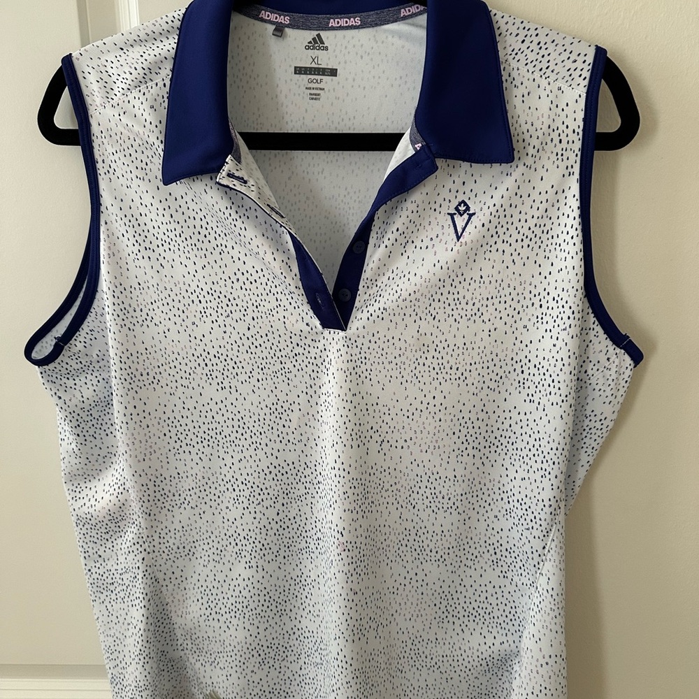 Women’s Adidas sleeveless golf shirt